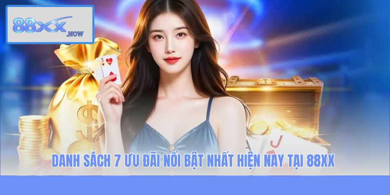 Danh sách 7 ưu đãi nổi bật nhất hiện nay tại 88XX